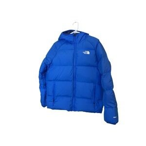 The North Face Jacket Boys XXL 18/20 Blue 600 Down Hooded Puffer Coat Winter